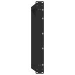 vidaXL Pieds de table basse en U  2 pièces  noir  70 x (30-31) cm  acier