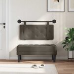 vidaXL Tête de lit suspendue Gris Simili cuir