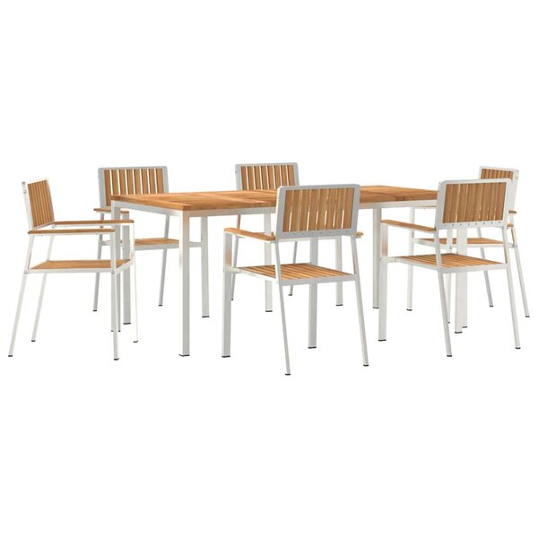 vidaXL Ensemble de salle à manger pour jardin 7 Pièces