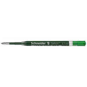Recharge à encre gel gelion+ 0 7mm verte schneider