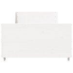 vidaXL Cadre de lit sans matelas blanc 90x200 cm bois de pin massif