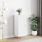 vidaXL Buffet blanc 34 5x34x90 cm bois d'ingénierie