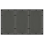 vidaXL Ensemble de salle à manger pour jardin 7 Pièces Noir Poly rotin