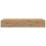 vidaXL Cadre de lit chêne artisanal 75 x 190 cm Bois d'ingénierie