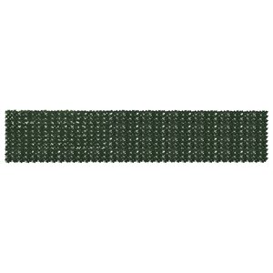 vidaXL Écran de balcon avec feuilles Vert foncé 500 x 100 cm