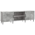 vidaXL Meuble TV 150 x 31 x 50 cm Gris béton Bois d'ingénierie