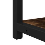 vidaXL Armoire à miroir de salle de bain chêne fumé bois d’ingénierie