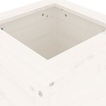 vidaXL Jardinière blanc 40x40x78 cm bois massif de pin
