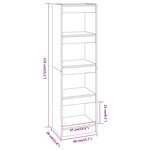 vidaXL Bibliothèque/Séparateur de pièce Chêne Marron 40x30x135 cm