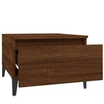 vidaXL Table d'appoint Chêne marron 50x46x35 cm Bois d'ingénierie