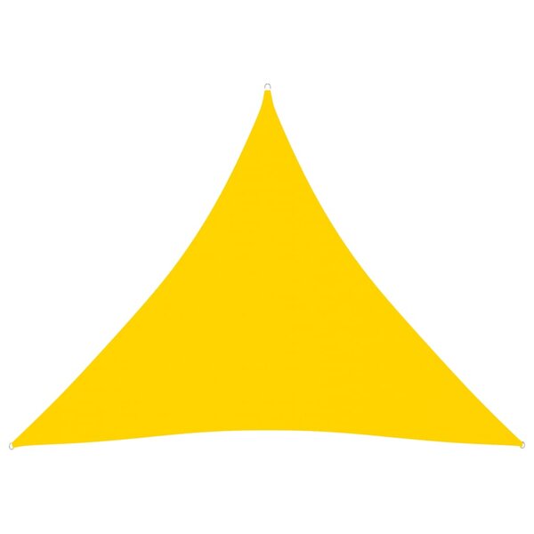 vidaXL Voile de parasol Tissu Oxford triangulaire 5x5x5 m Jaune