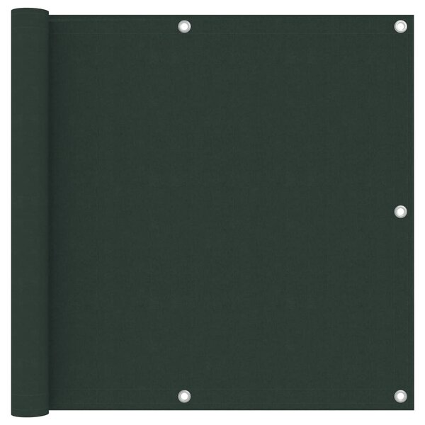 vidaXL Écran de balcon Vert foncé 90x500 cm Tissu Oxford