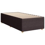 vidaXL Sommier à lattes de lit avec matelas Marron foncé 90x200 cm
