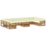 vidaXL Ensembles de canapés 11 pc Bois d'Acacia Massif