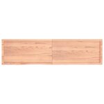 vidaXL Étagère murale marron clair bois chêne massif traité