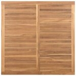 vidaXL Table basse Marron 110 x 110 x 45 cm Bois de teck massif