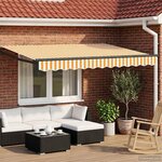 vidaXL Store rétractable manuel avec LEDs 3 5 x 2 m