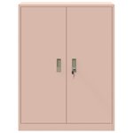 vidaXL Armoire de rangement Rose 80 x 40 x 105 cm Acier