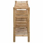 vidaXL Rack à chaussures avec étagère Naturel 68 x 28 x 63 cm Bambou