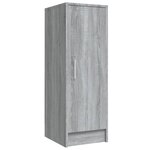 vidaXL Meuble à chaussures Sonoma gris 32x35x92 cm Bois d'ingénierie