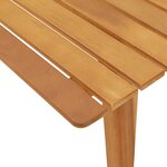 vidaXL Ensemble de 5 Chaises et Table de Jardin en Bois d'Acacia Gris