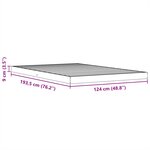 vidaXL Cadre de lit cire marron 120x190 cm bois de pin massif