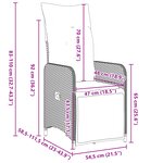 vidaXL Set de salle à manger de jardin 7 pièces avec coussins en poly rotin marron