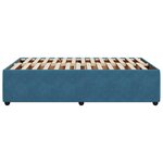 vidaXL Cadre de lit sans matelas bleu 120x200 cm velours