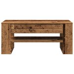 Table basse vidaXL en bois ancien 102x55x45 cm en bois reconstitué