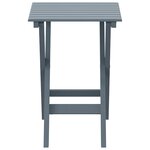 vidaXL Table d’appoint pliable gris bois de peuplier massif