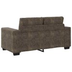 vidaXL Canapé deux places avec coussin Gris foncé Faux cuir