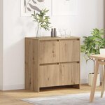 vidaXL Buffet Chêne artisanal 70 x 41 x 75 cm Bois d'ingénierie