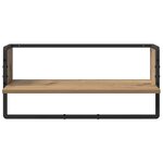 vidaXL Ensemble d'étagères murales avec étagère 4 Pièces Chêne artisanal