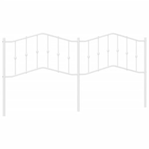 vidaXL Tête de lit de remplacement métal blanc 200 cm
