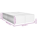 vidaXL Cadre de lit Vert foncé 140x200 cm Velours