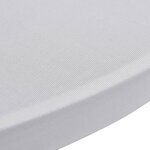 Vidaxl housses élastiques de table ø 60 cm blanc 4 pièces
