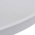 vidaXL Housses élastiques de table Ø 60 cm Blanc 4 Pièces