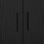 vidaXL Cadre de lit Chêne noir 90x200 cm
