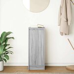 vidaXL Buffet sonoma gris 29 5x34x76 cm bois d'ingénierie