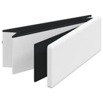 vidaXL Banc de rangement pliable blanc PVC
