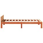 vidaXL Cadre de lit sans matelas cire marron 80x200 cm bois pin massif