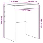 vidaXL Bureau avec tiroir 2 Pièces Bois ancien