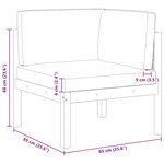 vidaXL Canapés d'angle de jardin 2 pièces avec coussins Bois d'acacia et corde