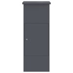 vidaXL Boîte de dépôt de colis Anthracite 44.5 x 29 x 110.5 cm Acier