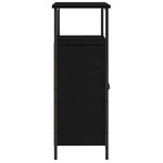 vidaXL Buffet Chêne noir 70 x 30 x 80 cm Bois d'ingénierie