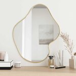 vidaXL Miroir mural Doré 60x50 cm