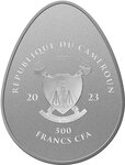 Pièce de monnaie en cupronickel 500 francs g 25 millésime 2023 ukrainian pysanky