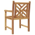 vidaXL Chaise de jardin 2 pc Bois de teck massif