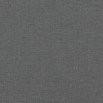 vidaXL Canapé-lit à 2 places avec repose-pied gris foncé tissu