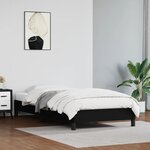 vidaXL Cadre de lit sans matelas noir 100x200 cm similicuir